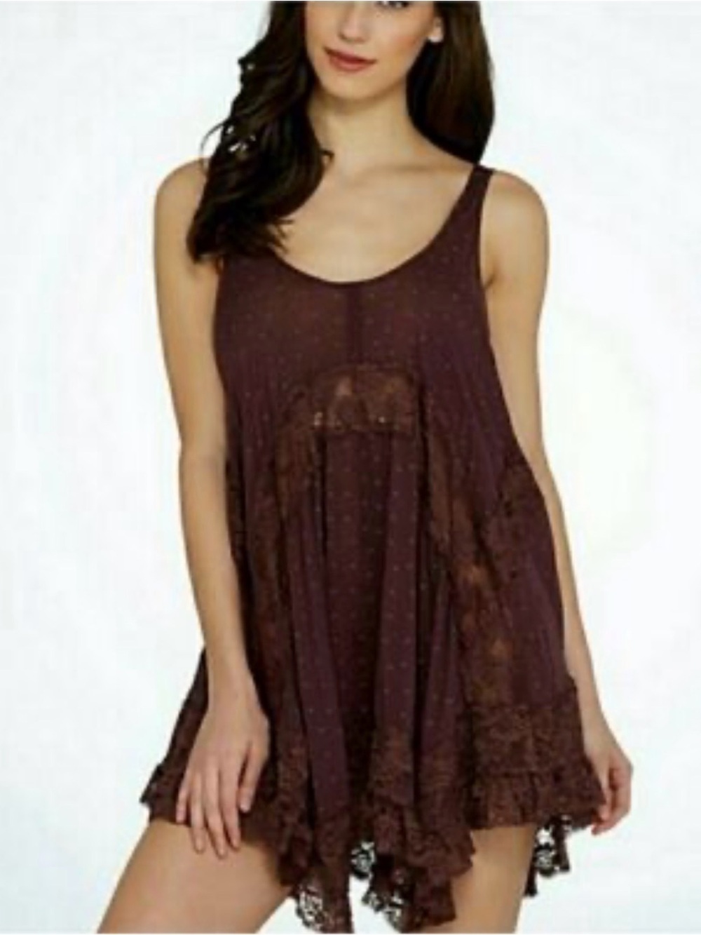 FREE PEOPLE Young And In Love Mini Slip Dress